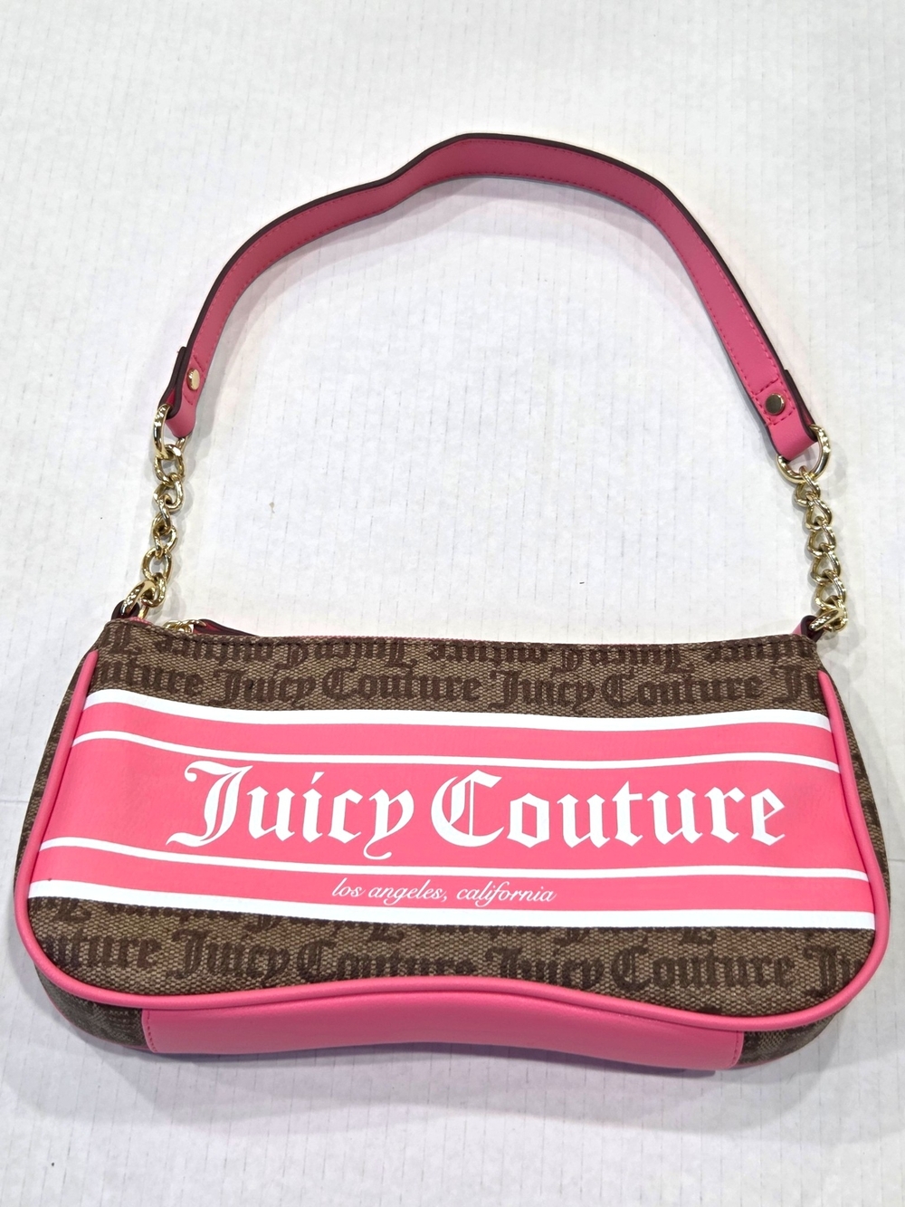 Juicy Couture Fashionista Shoulder Bag - Chestnut Chino Pink Y2K Style NWOT